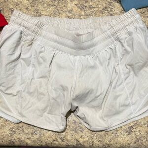 White Lululemon Athletic Shorts